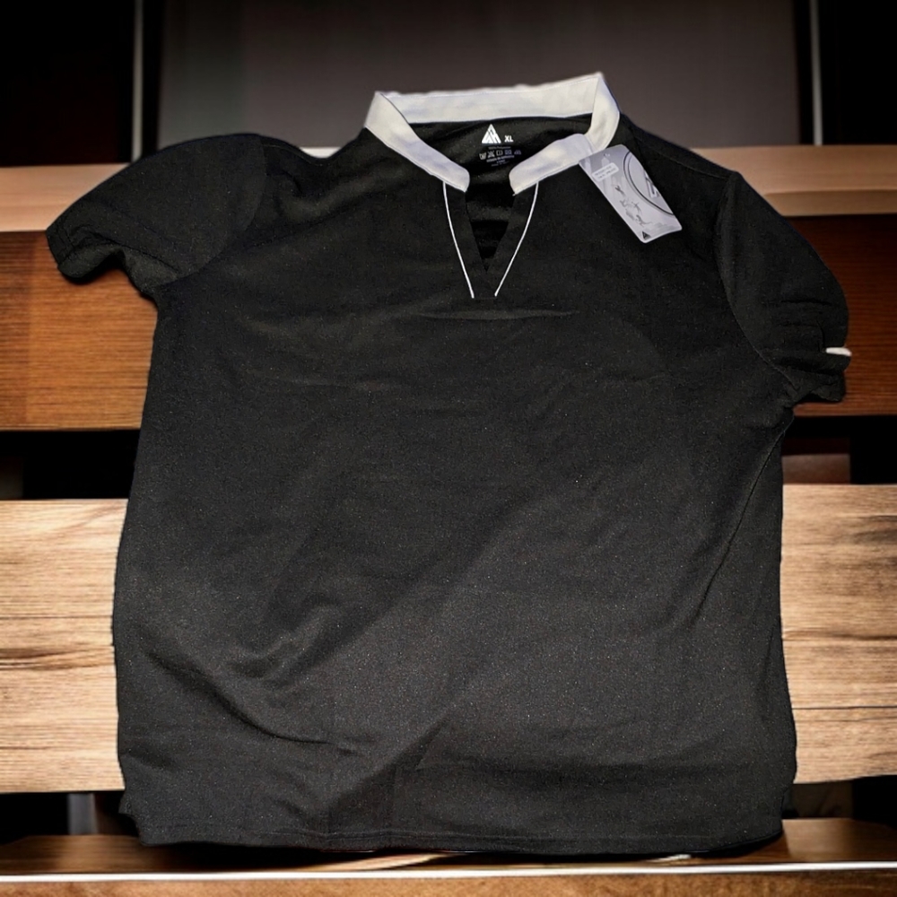 Women's Women's V Neck Golf Polo Tennis Short Sleeve Shirt, XL